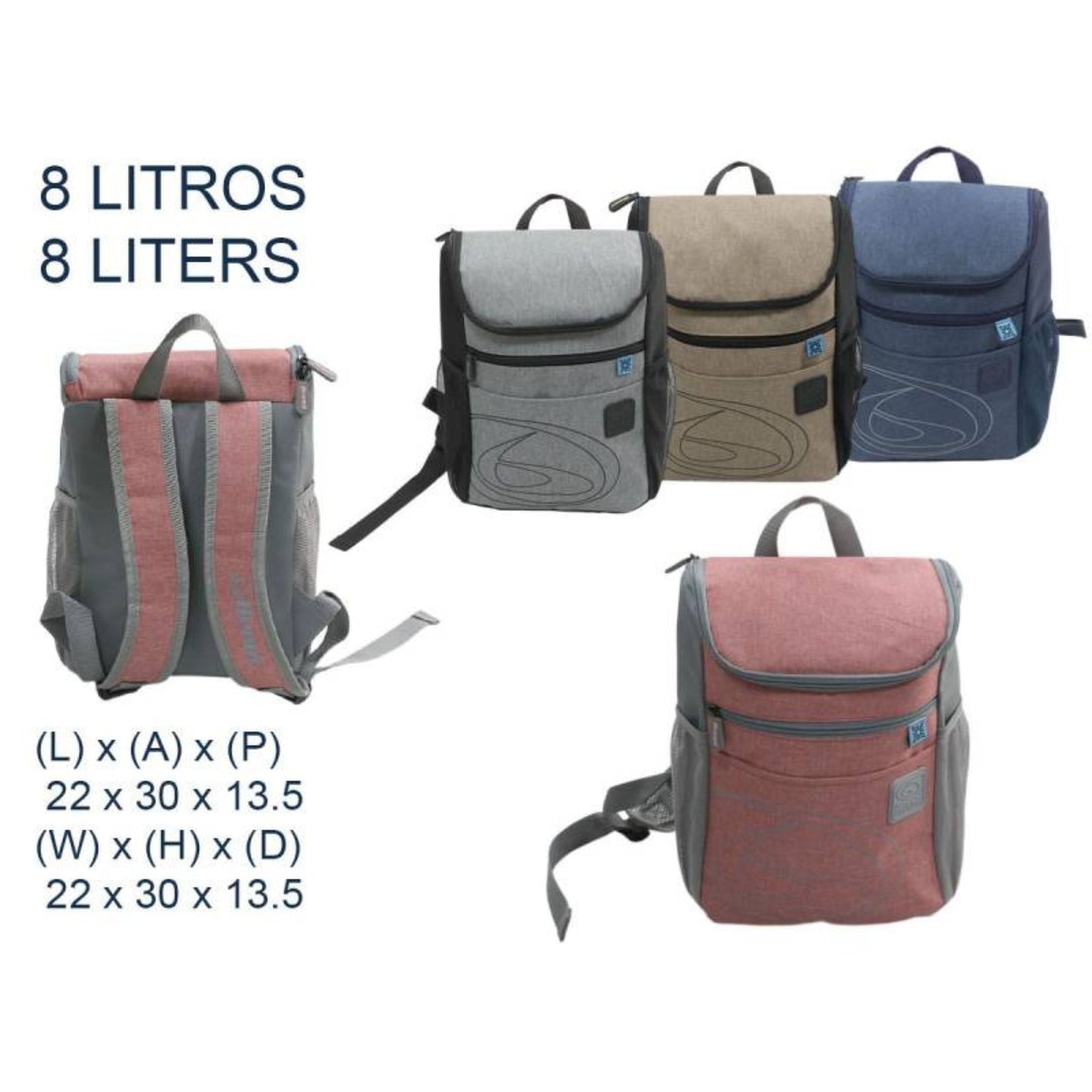 Mochila Térmica 8l Rosa Beppi-1000958rs