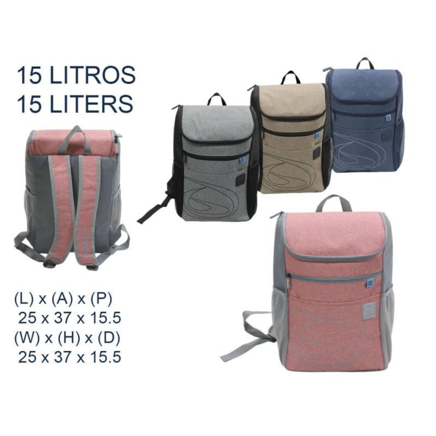 Mochila Térmica 15l Rosa Beppi-1000959rs