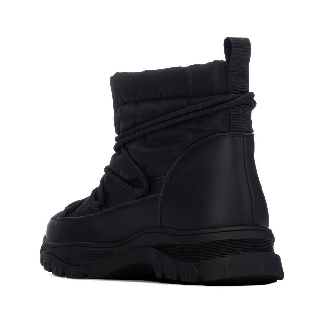 Bota XTI Preta com Atacadores 14607003 — imagem 3 do produto