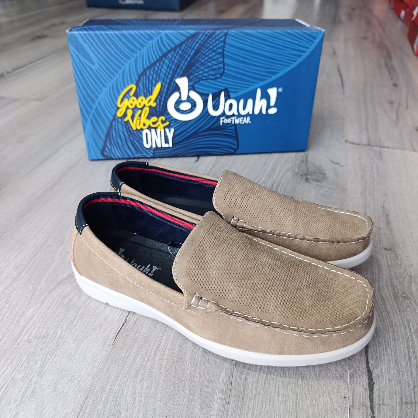 Sapato Pele Homem Taupe Uauh®-2151jn162t