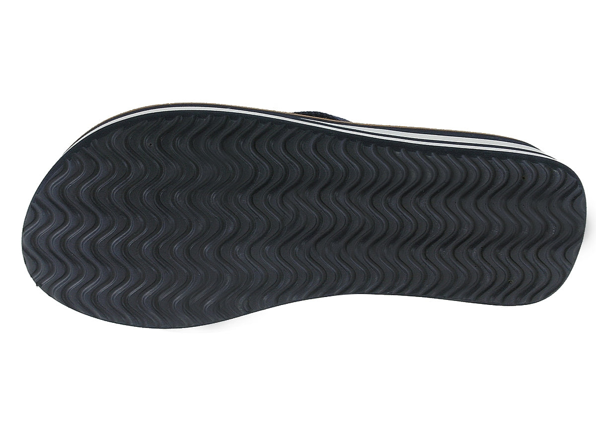 Women's Blue Wedge Flip Flops Beppi-2170730