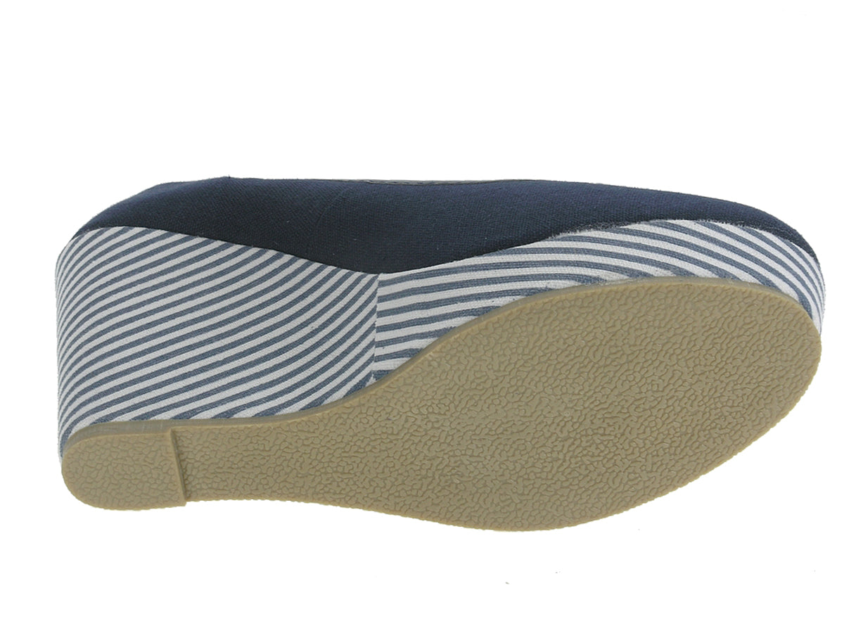 Beppi-2172300 Women's Casual Wedge Shoes Blue