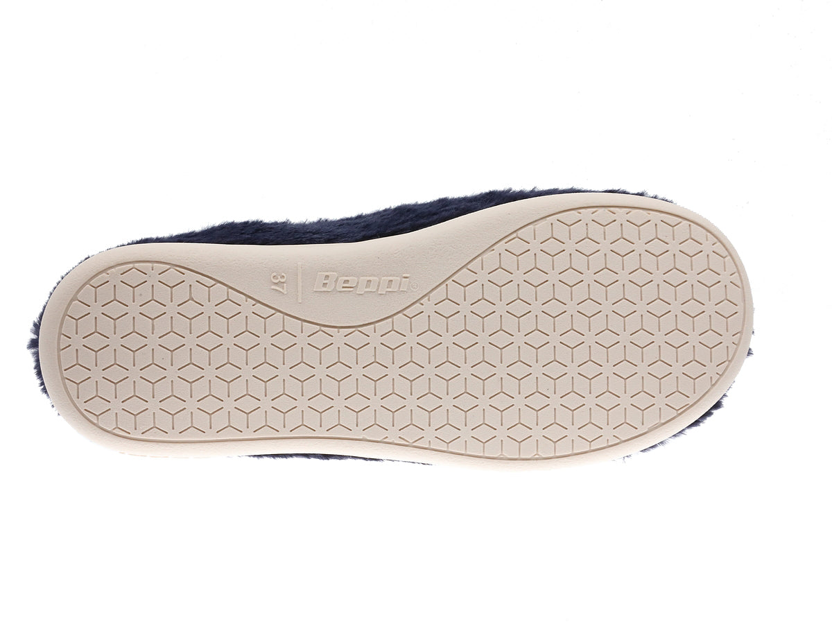 Zapatilla de interior para mujer Beppi azul-2186820