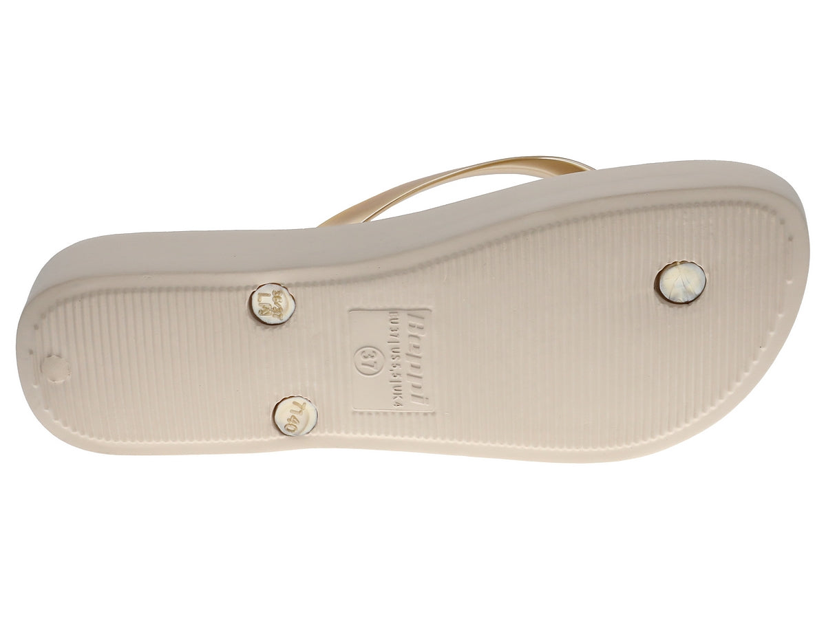 Chinelo Meter Dedo Mulher Dourado Beppi-2200903