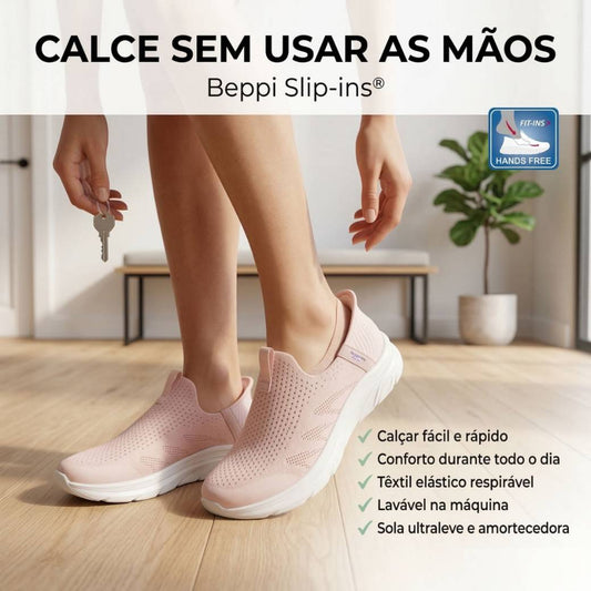 Sapatilha Conforto Mulher Slip-ins Rosa Beppi-2207572
