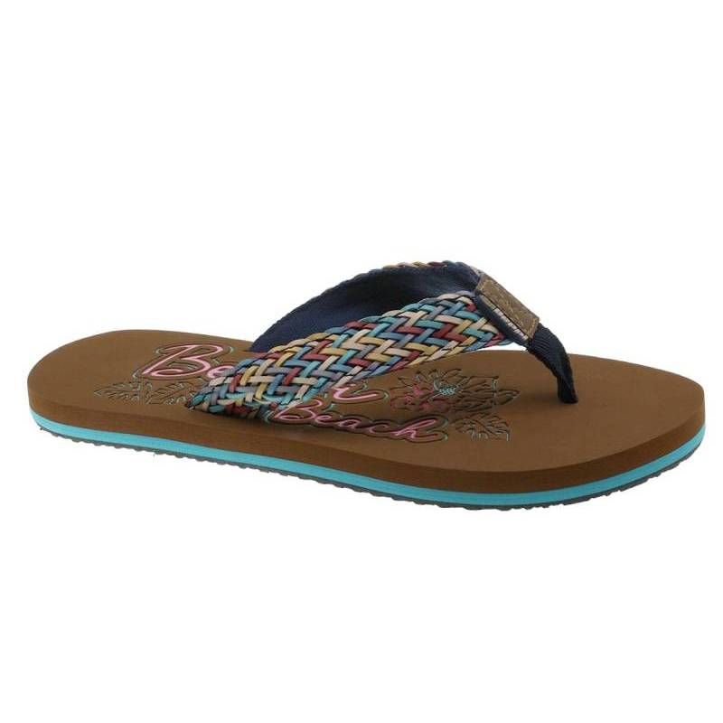 Chinelo Meter Dedo Mulher Castanho Beppi-2212140