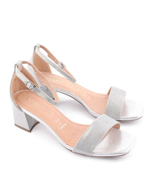 Sandalia Casual Mujer Plata Beshoes-151mr18