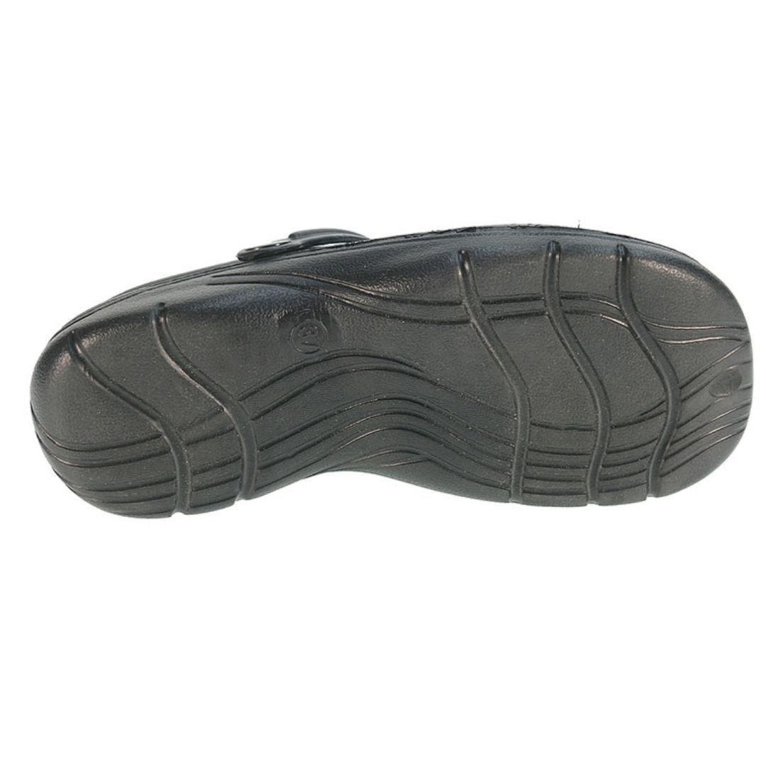 Zuecos cómodos para mujer en negro Linea7-21124012