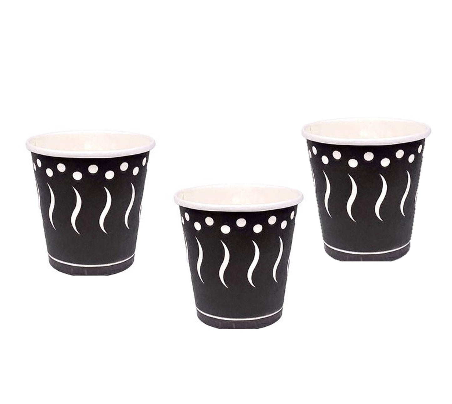 Vaso de papel para café 90cc, paquete de 50 unidades, color negro -5605332262000