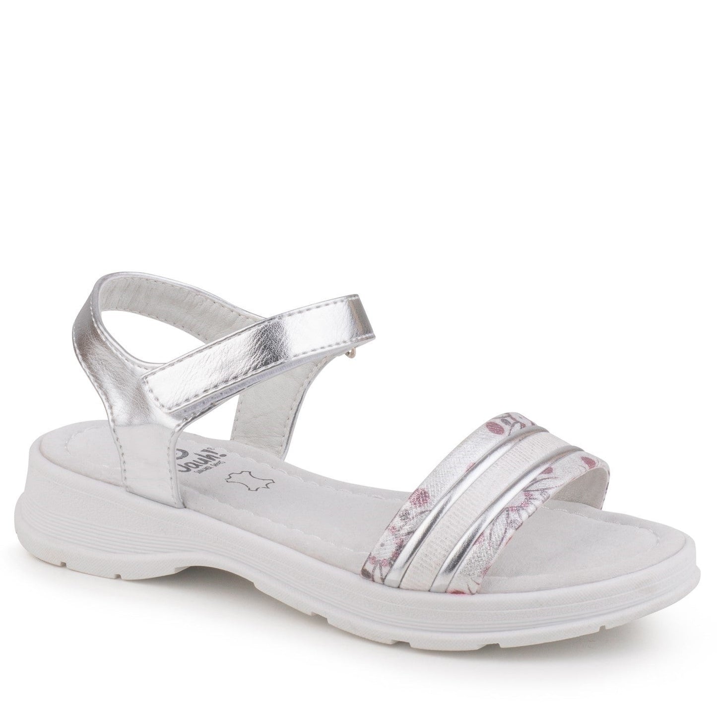 Sandalia juvenil beppi plateada-222151cr41prat