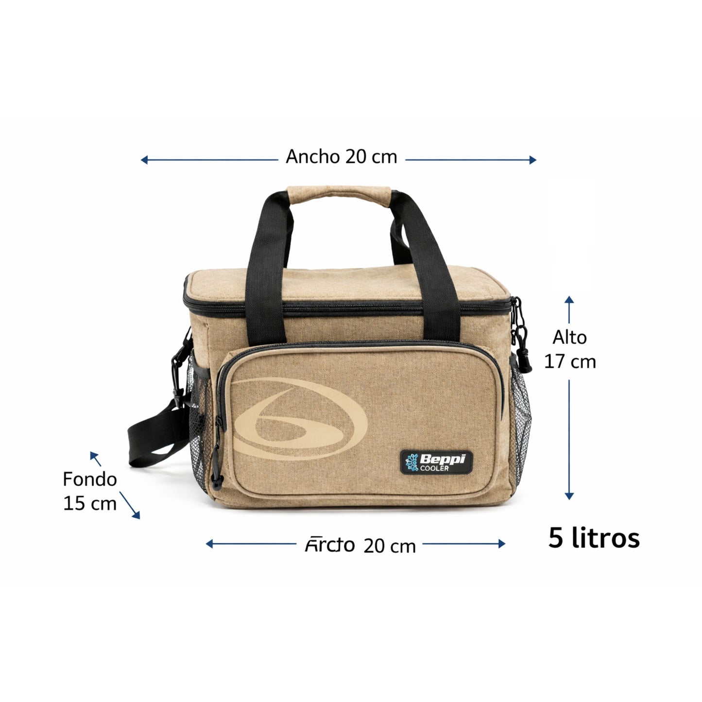 Saco Térmico 5l Castanho Beppi-1000874c