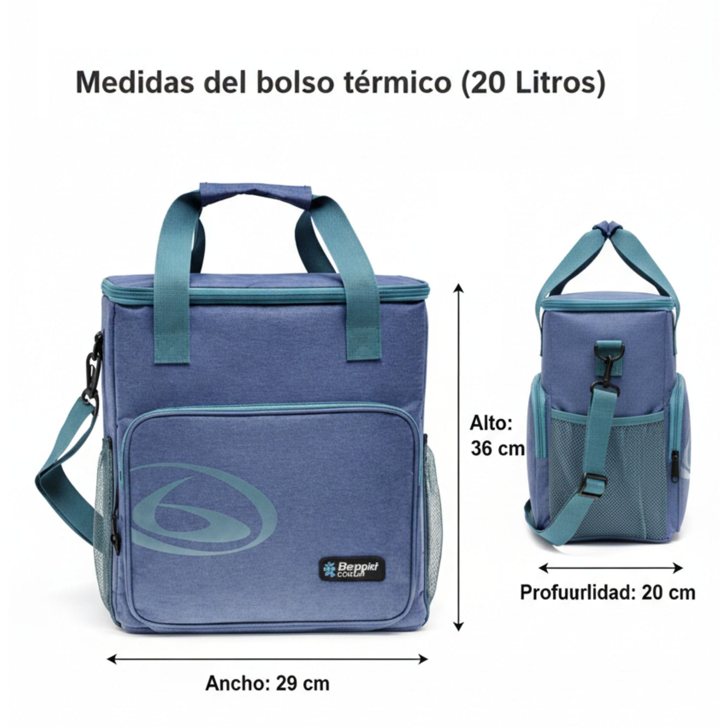 Saco Térmico 20l Azul Beppi-1000876a