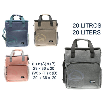 Saco Térmico 20l Castanho Beppi-1000876c