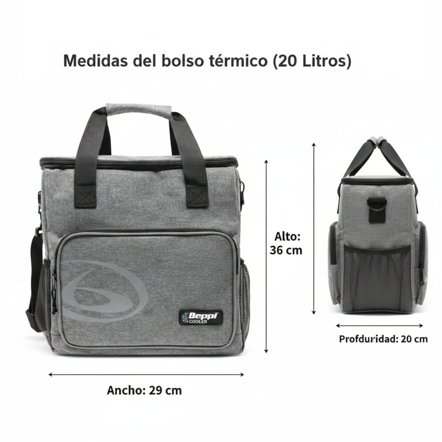 Saco Térmico 20l Cinzento Beppi-1000876cz