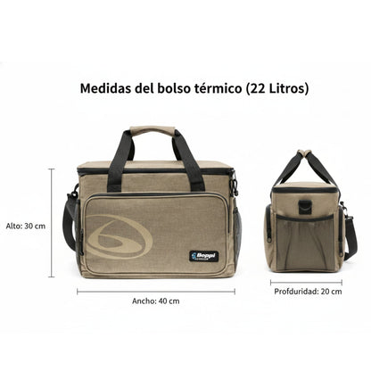 Saco Térmico 22l Castanho Beppi-1000877c