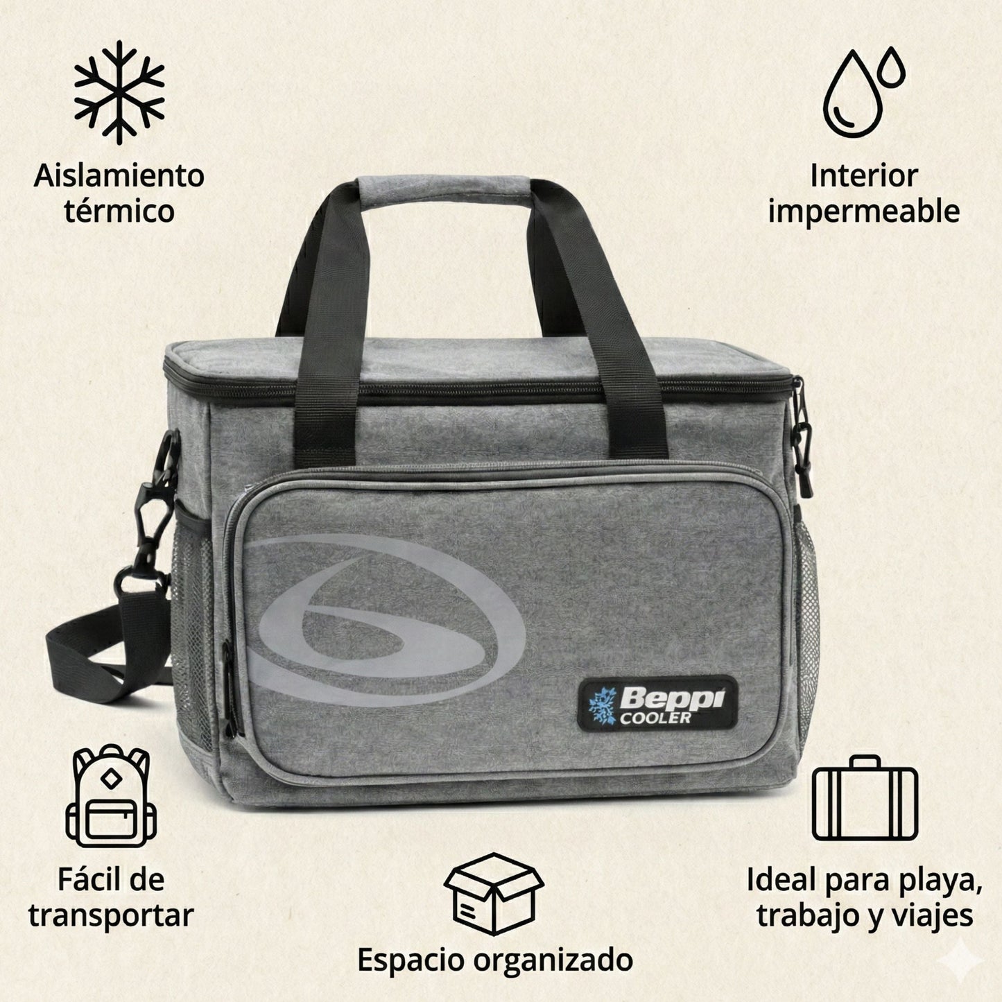 Saco Térmico 22l Cinzento Beppi-1000877cz