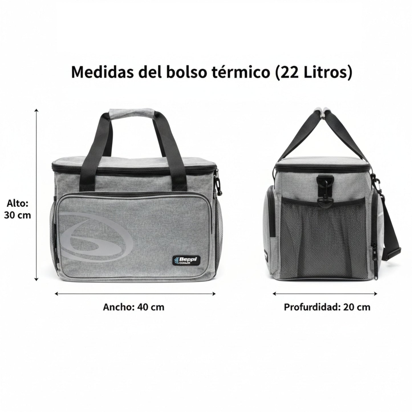 Saco Térmico 22l Cinzento Beppi-1000877cz