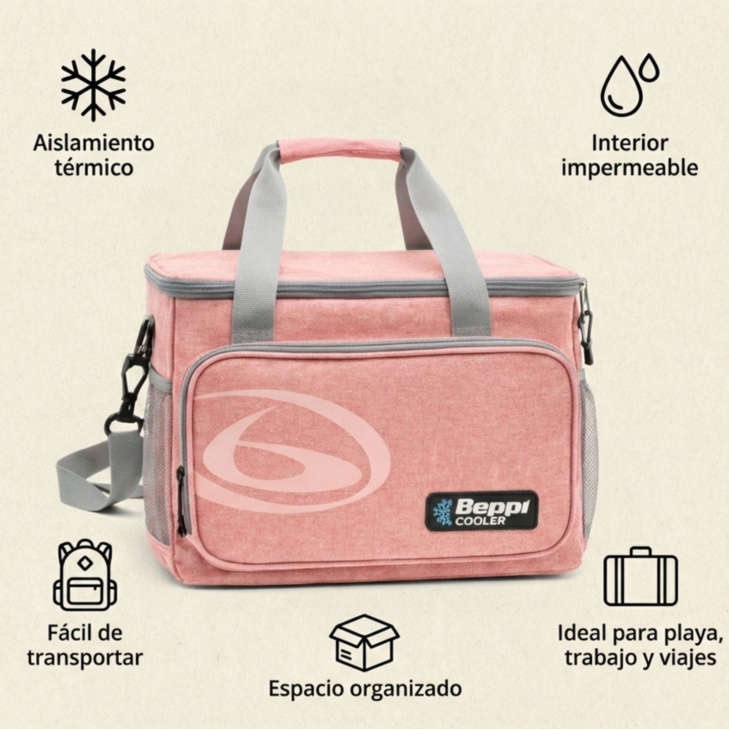 Saco Térmico 22l Rosa Beppi-1000877r