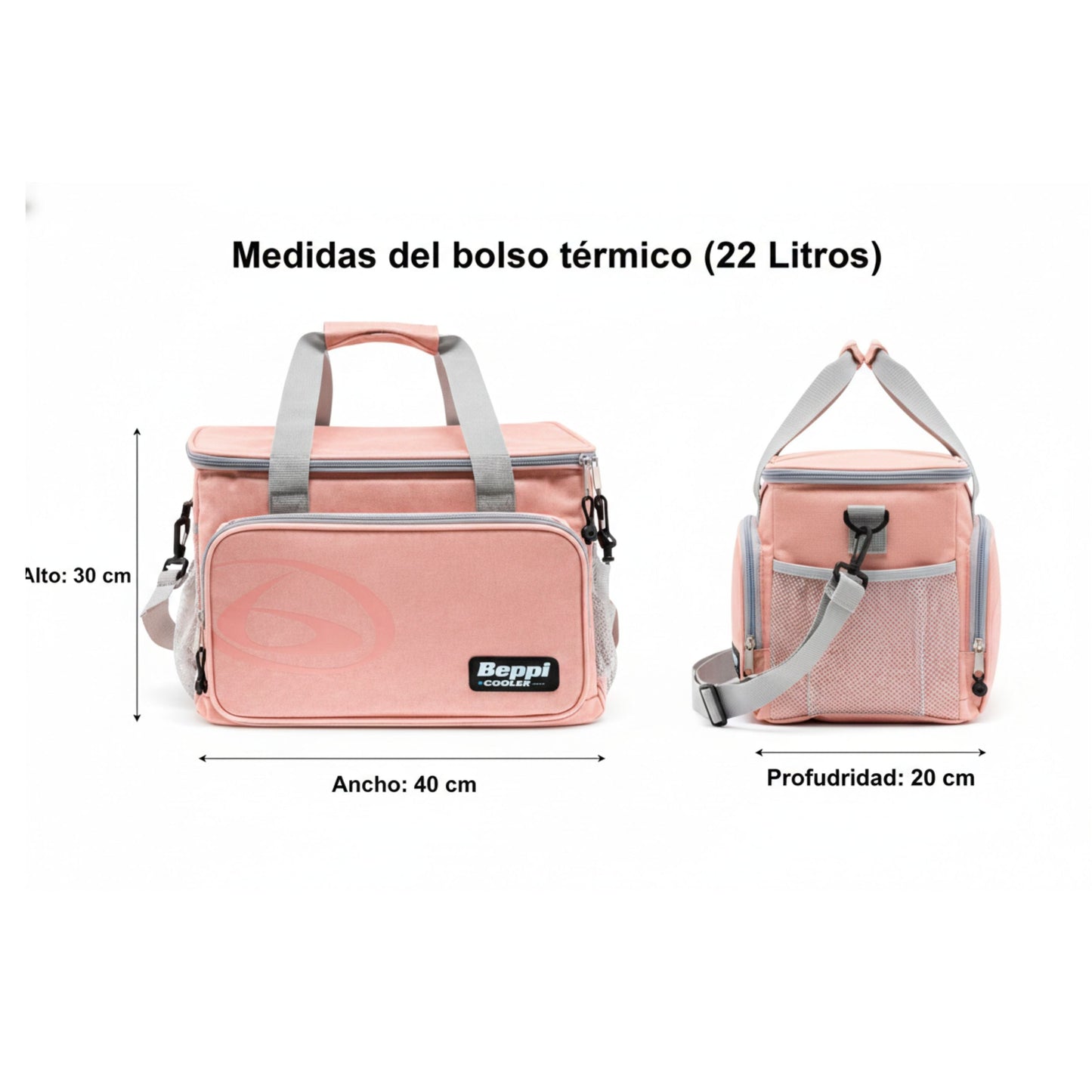 Saco Térmico 22l Rosa Beppi-1000877r