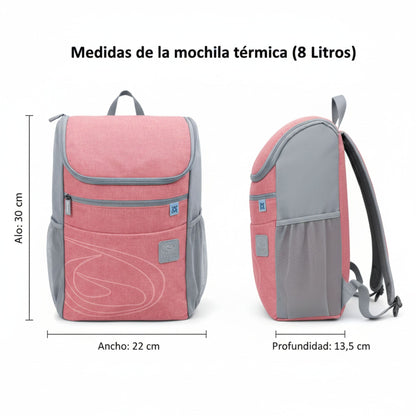 Mochila Térmica 8l Rosa Beppi-1000958rs