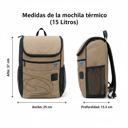 Mochila Térmica 15l Castanho Beppi-1000959cas