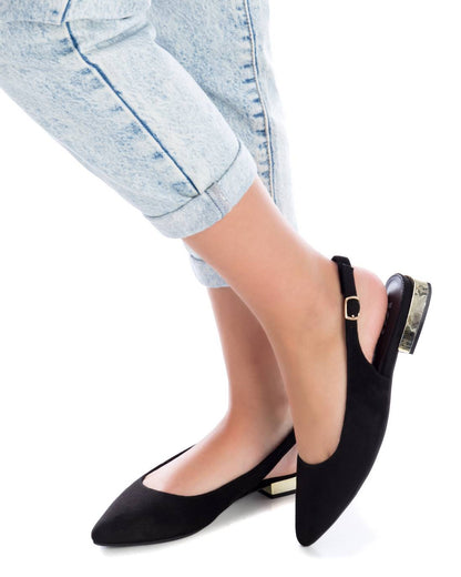 Women's Black Ballerina Shoe Xti-14106503