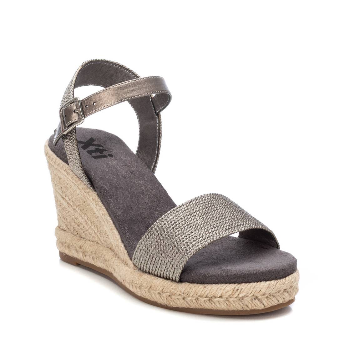 Women's Casual Wedge Sandal Grey Xti-14142002
