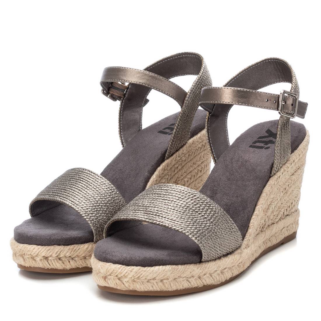 Women's Casual Wedge Sandal Grey Xti-14142002