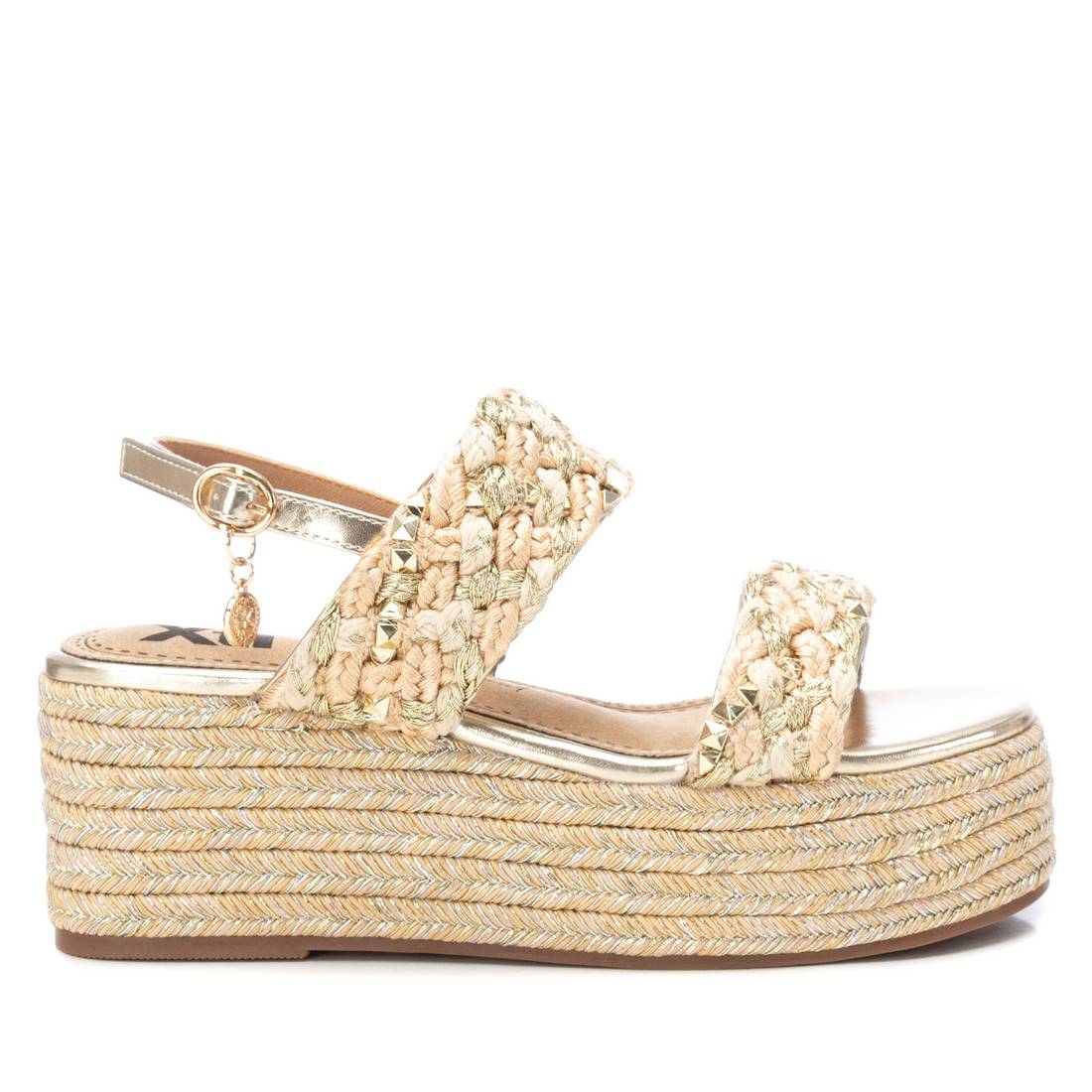 Women's Casual Wedge Sandal Gold Xti-142674