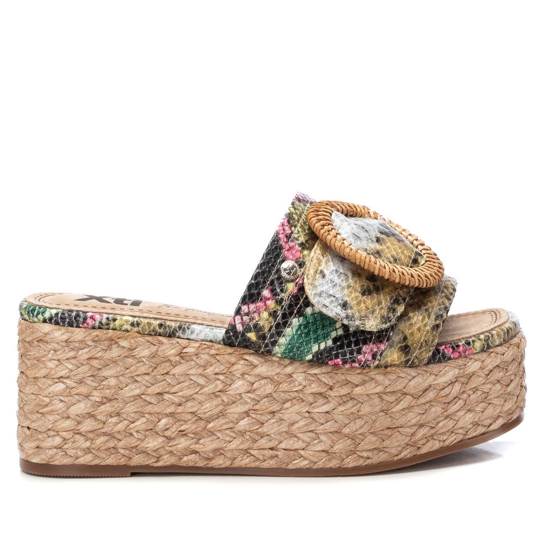 Women's Casual Wedge Sandal Khaki Xti-142697