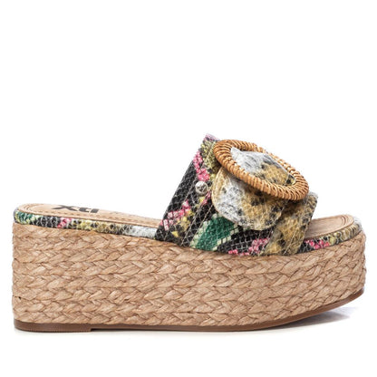 Women's Casual Wedge Sandal Khaki Xti-142697