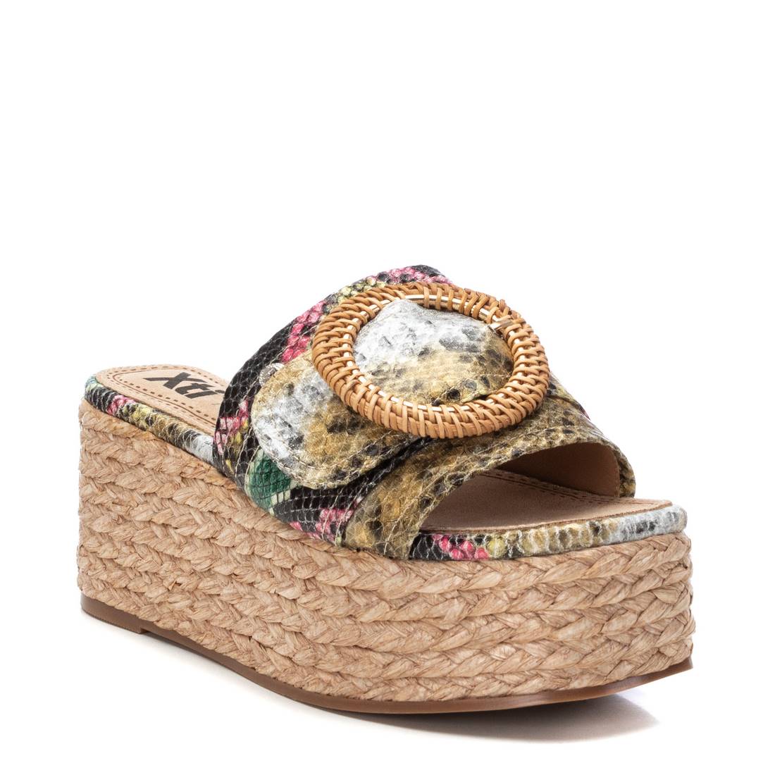 Women's Casual Wedge Sandal Khaki Xti-142697