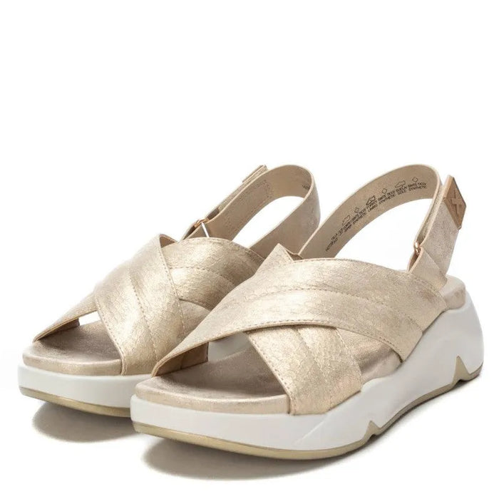 Sandália Casual Mulher Dourado Xti-14273903