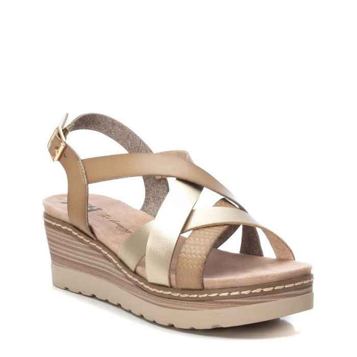 Sandália Casual Vegan Mulher Dourado Xti-142776d