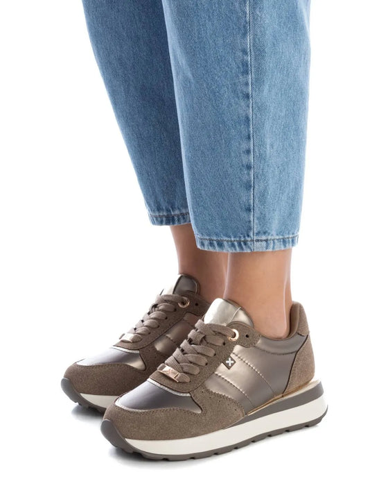 Women's Taupe Sneakers Xti-14296502