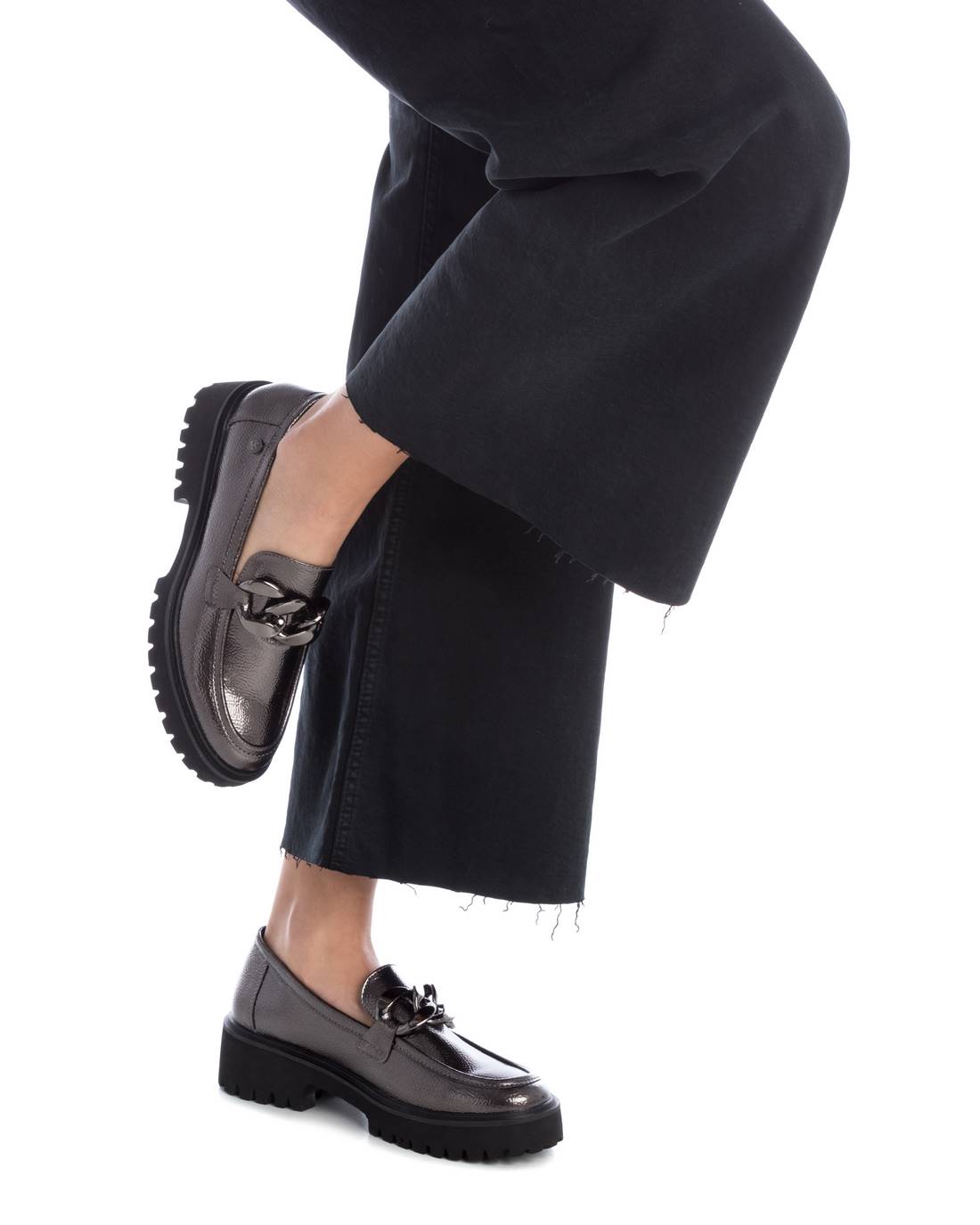 Sapato Pele Charol Mulher Preto Refresh-14320502