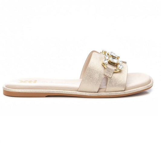 Chinelo Pele Vegan Mulher Dourado Xti-14367905
