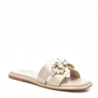Chinelo Pele Vegan Mulher Dourado Xti-14367905
