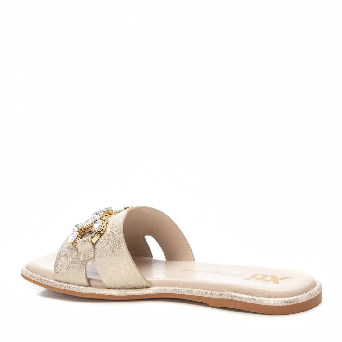 Chinelo Pele Vegan Mulher Dourado Xti-14367905