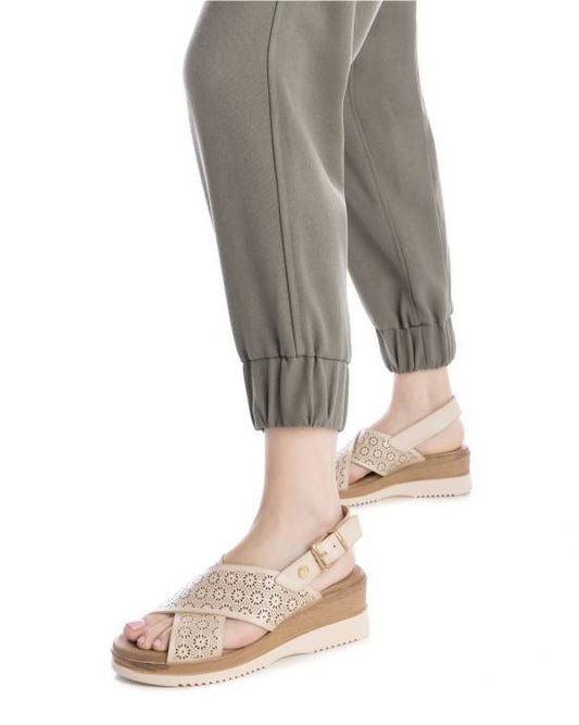 Sandália Casual Vegan Mulher Bege Xti-14385205