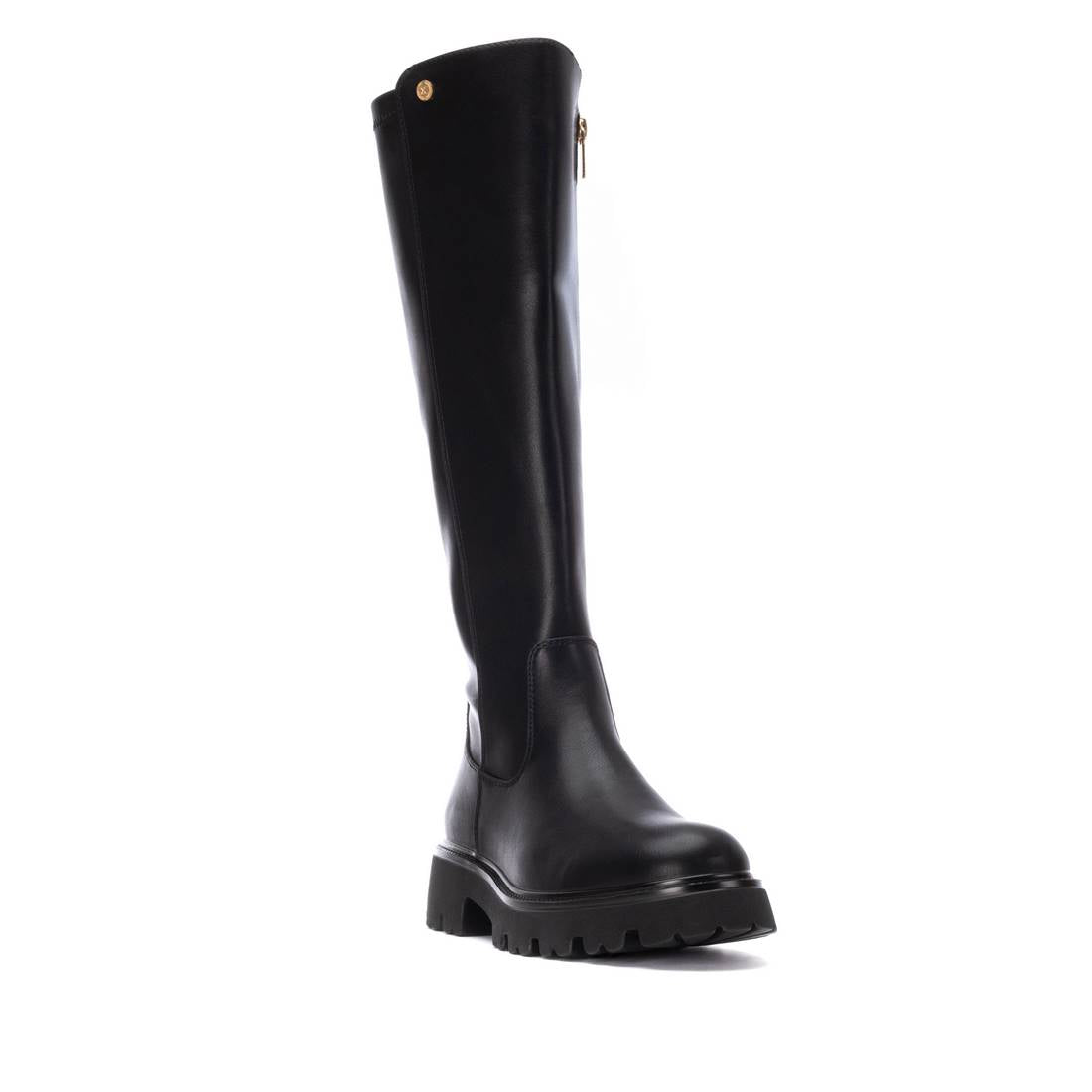 Bota XTI preta vegan mulher 14441901 — fotografia 6 do modelo com salto 5 cm