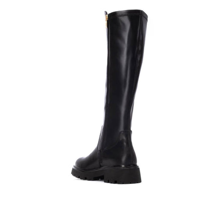 Bota XTI preta vegan mulher 14441901 — fotografia 5 do modelo com salto 5 cm