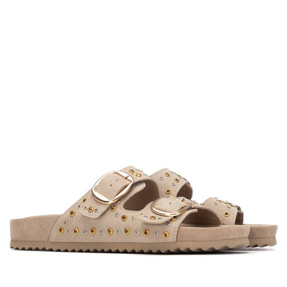 Sandália Tipo Chinelo Casual Vegan Mulher Bege Xti-14506602