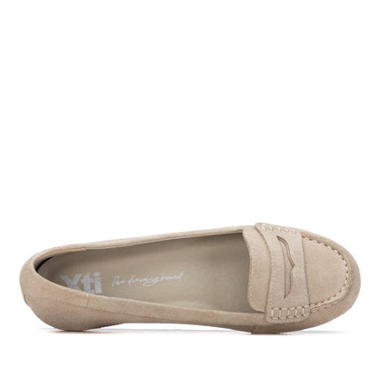 Sapato Pele Vegan Mulher Bege Xti-14518502