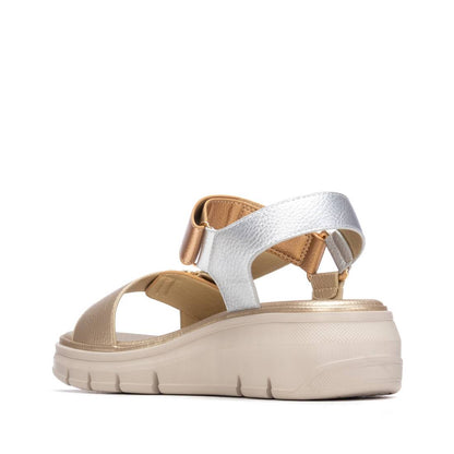 Sandália Casual Vegan Mulher Dourada Xti-14539801