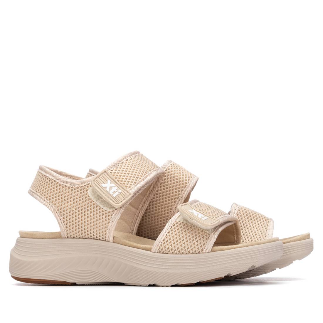 Sandália Casual Vegan Mulher Bege Xti-14540102