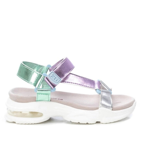 Sandalia Vegana Juvenil Plata Xti-15072501