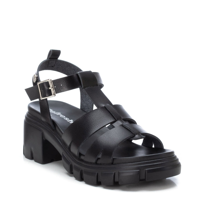 Sandália Casual Mulher Preto Refresh-170652