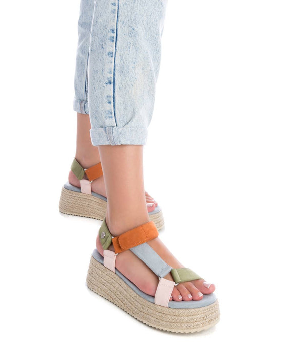 Sandália Casual Mulher Azul Refresh-170849