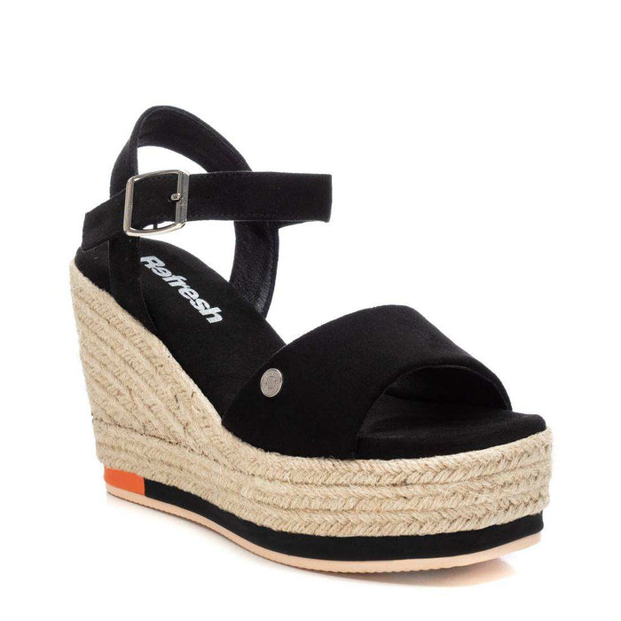 Sandália Casual Vegan Mulher Preto Refresh-17153602